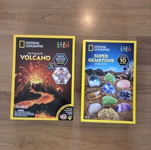 Brand New! National Geographic Ultimate Volcano and Gemstone Dig Kit